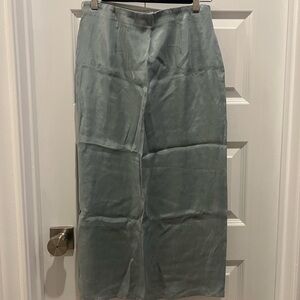 Stylish Blue Wide-Leg Pants